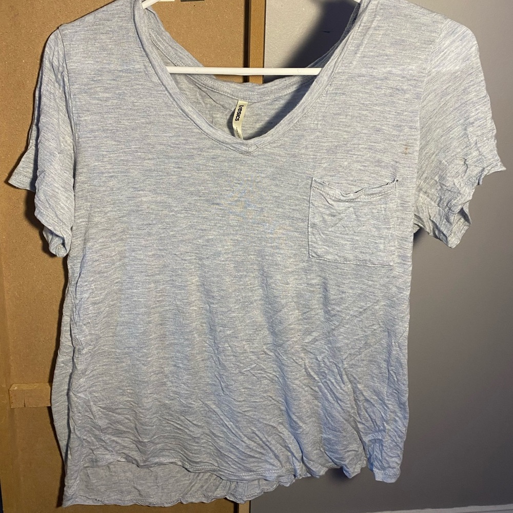 tresics, medium, blue, short sleeve tee